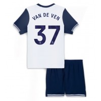 Maglia Calcio Tottenham Hotspur Micky van de Ven #37 Prima Divisa Bambino 2024-25 Manica Corta (+ pantaloncini)